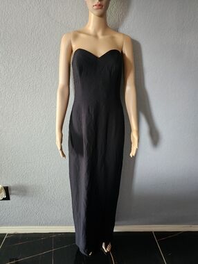 VTG AJ Bari Black Dress Size 8